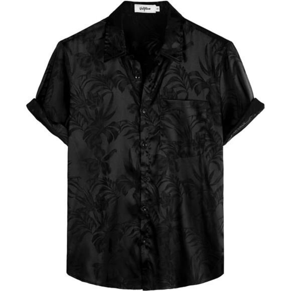 Other - Mens Summer Regular Fit Shirt Casual Button Down Short Sleeve Beach Tops